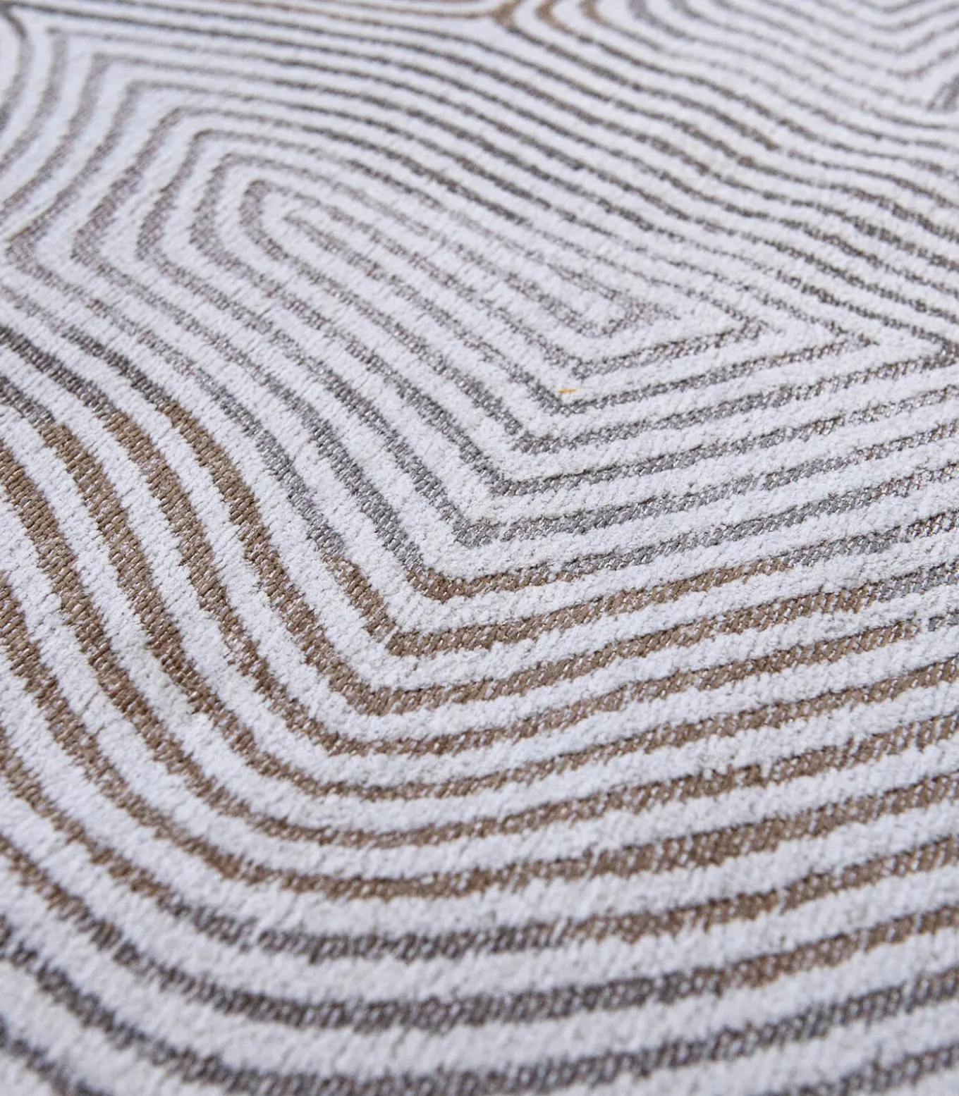 Vlak geweven woonkamer- en slaapkamerkleed WHITE HORIZON