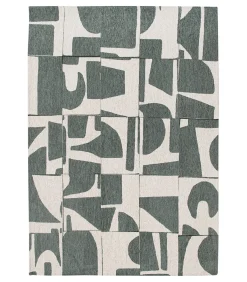 Vlak geweven woonkamer- en slaapkamerkleed OCEAN SPRITZ