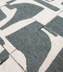 Vlak geweven woonkamer- en slaapkamerkleed OCEAN SPRITZ