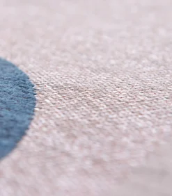 Vlak geweven woonkamer- en slaapkamerkleed BLUE MUSHROOM