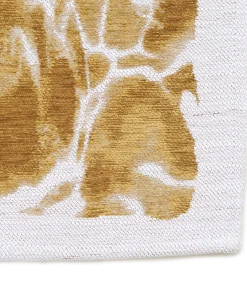 Vlak geweven woonkamer- en slaapkamerkleed GOLD WAVES