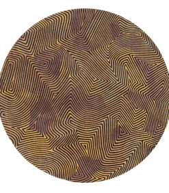 Vlak geweven woonkamerkleed BLACK HORIZON