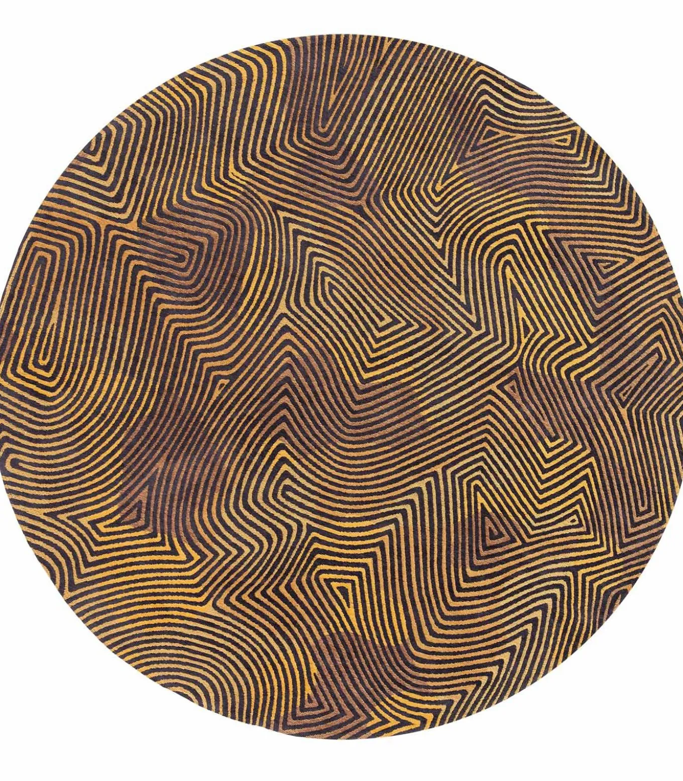 Vlak geweven woonkamerkleed BLACK HORIZON