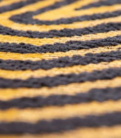 Vlak geweven woonkamerkleed BLACK HORIZON