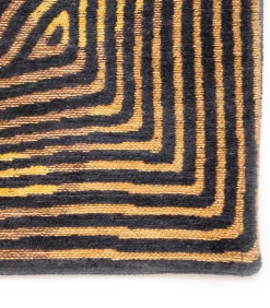 Vlak geweven woonkamerkleed BLACK HORIZON