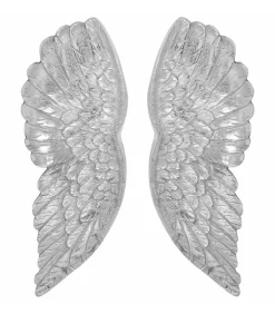 Vleugelen beeld Zilver 17 x 5 x 59 cm Aluminium