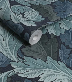Vliesbehang Acanthus Blue