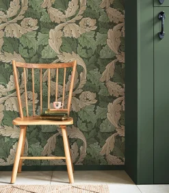 Vliesbehang Acanthus Green