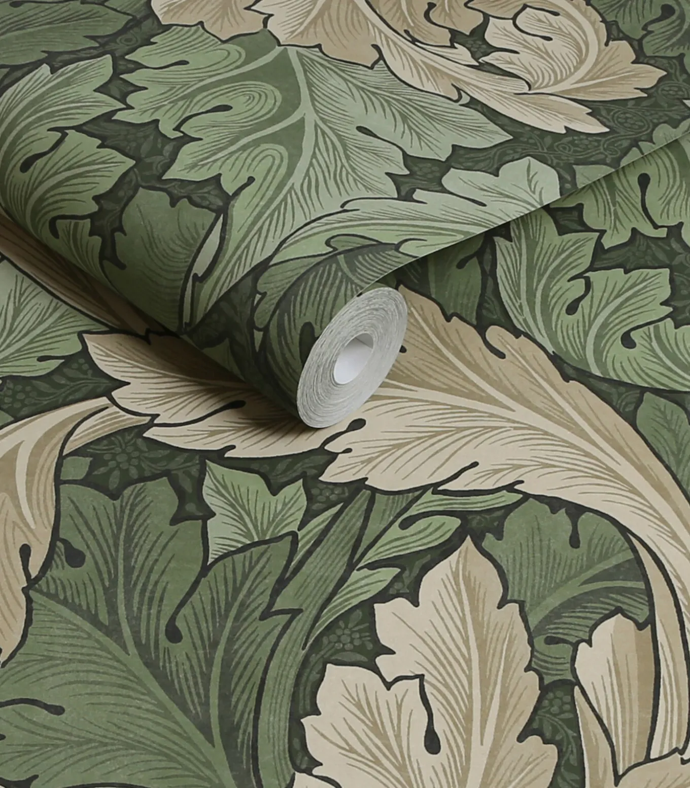 Vliesbehang Acanthus Green