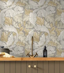 Vliesbehang Acanthus Neutral