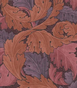 Vliesbehang Acanthus Plum