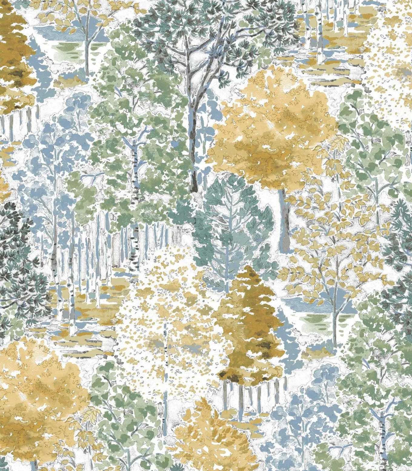 Vliesbehang Bernwood Geel