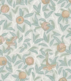 Vliesbehang Bird & Pomegranate Duck Egg