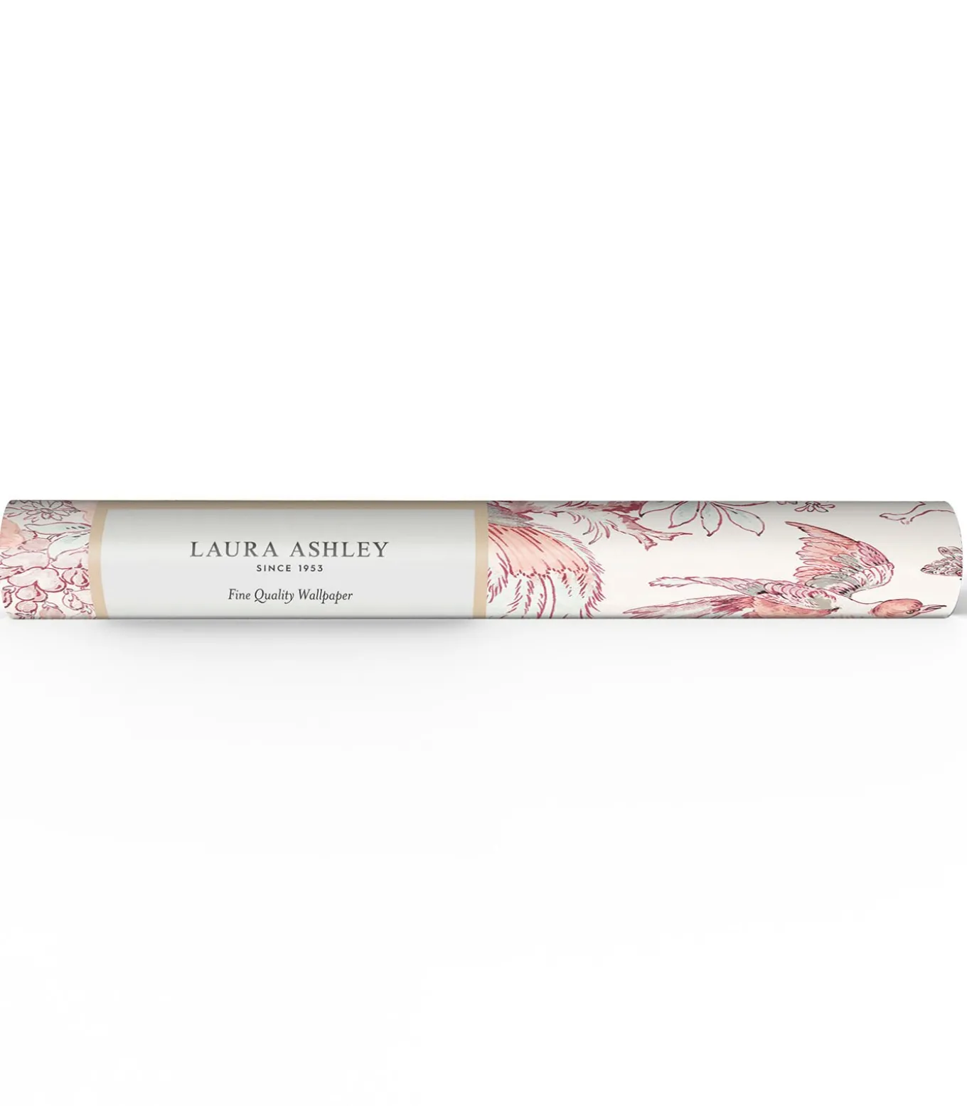 Vliesbehang Birtle | Roze | Vogels &