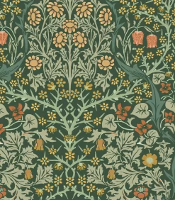 Vliesbehang Blackthorn Deep Green