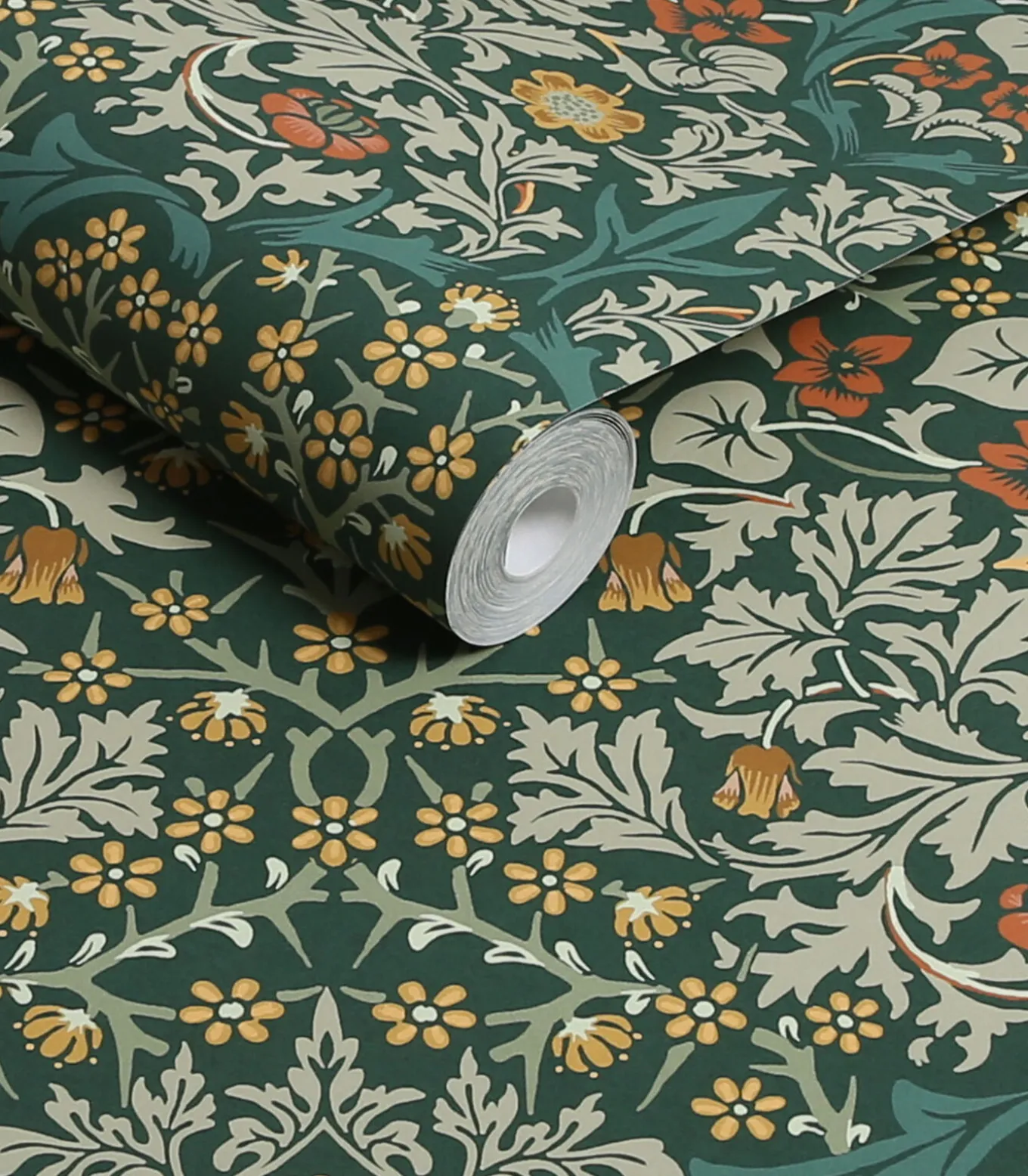 Vliesbehang Blackthorn Deep Green