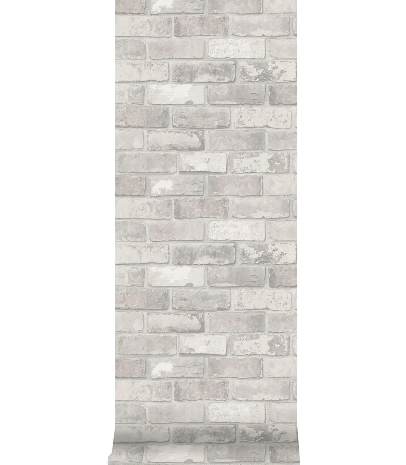Vliesbehang Bricks Light Grey Lichtgrijs
