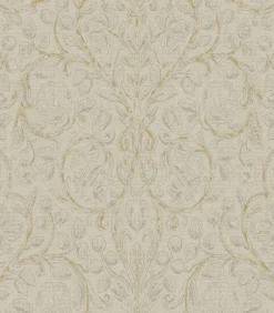 Vliesbehang Classic curl light grey