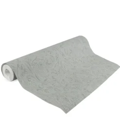 Vliesbehang Classic curl sea green