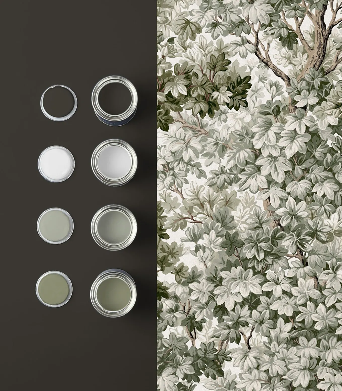 Vliesbehang Coppice Sage