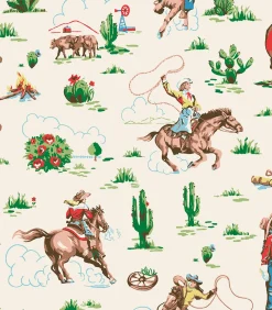 Vliesbehang Cowgirls Multi