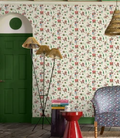 Vliesbehang Cowgirls Multi