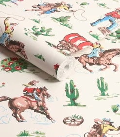 Vliesbehang Cowgirls Multi