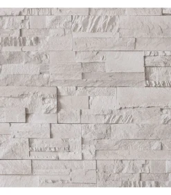 Vliesbehang 3D steen-look 10x0,53 m crèmekleurig