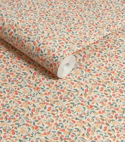 Vliesbehang Devons Grove Oranje