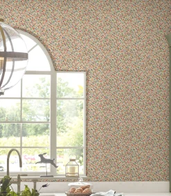 Vliesbehang Devons Grove Oranje