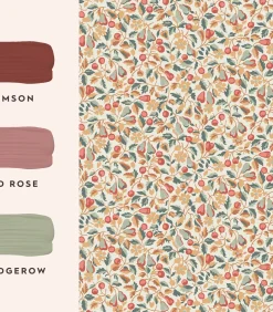 Vliesbehang Devons Grove Oranje