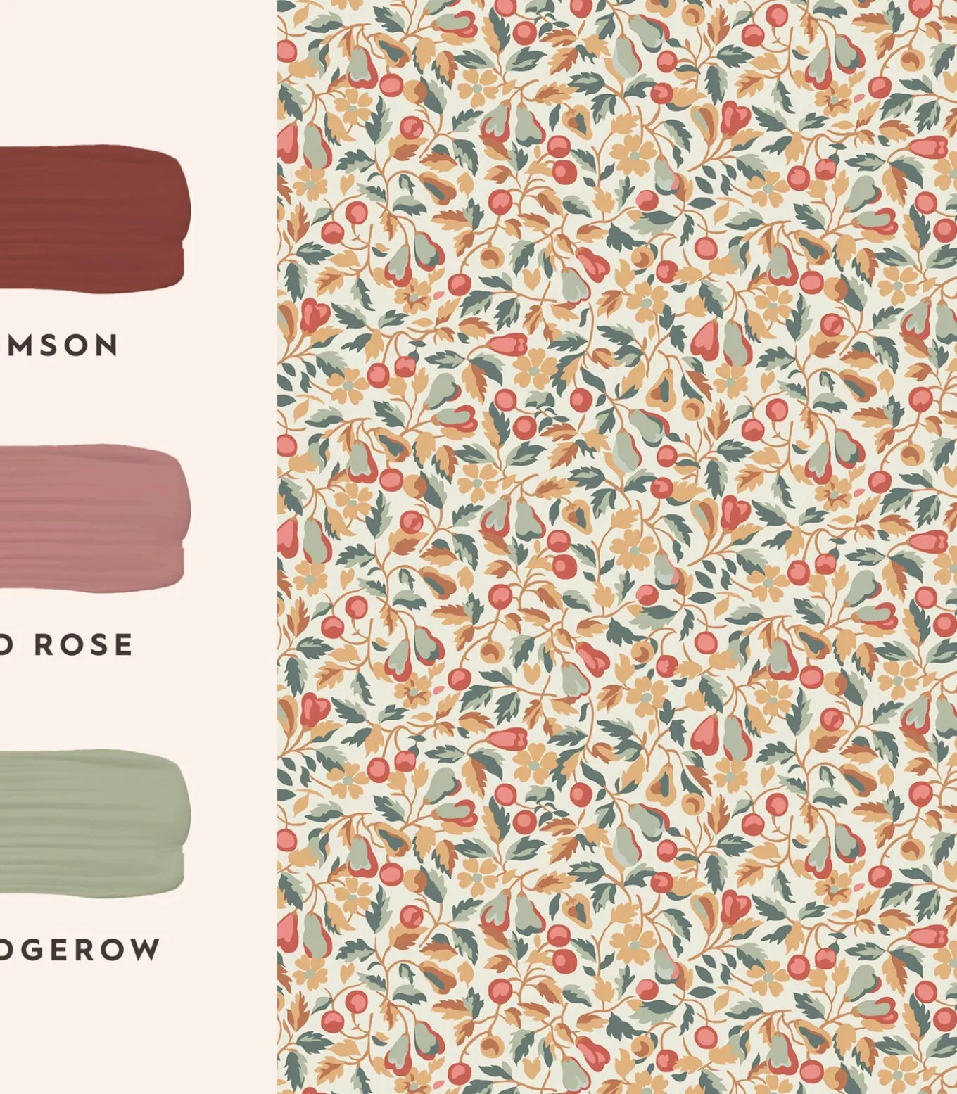 Vliesbehang Devons Grove Oranje