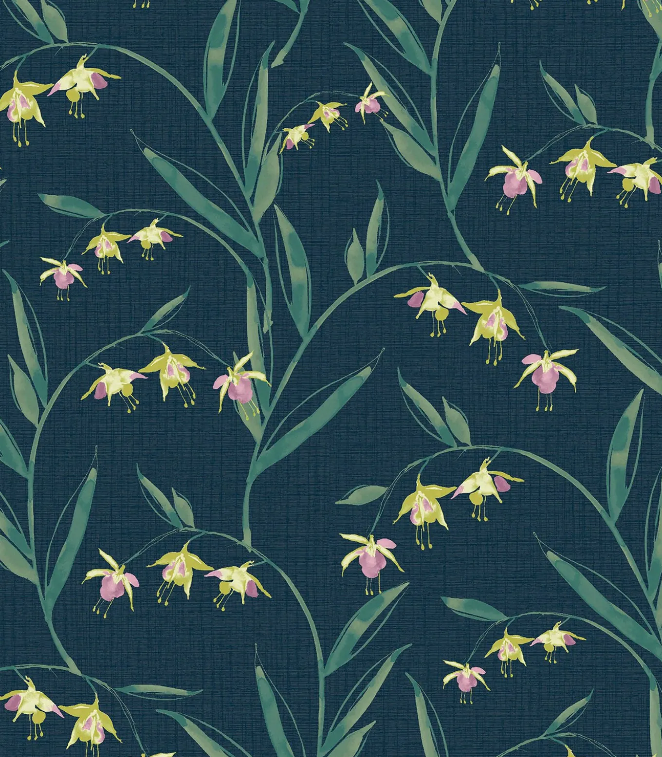 Vliesbehang Fulwell Fuchsia