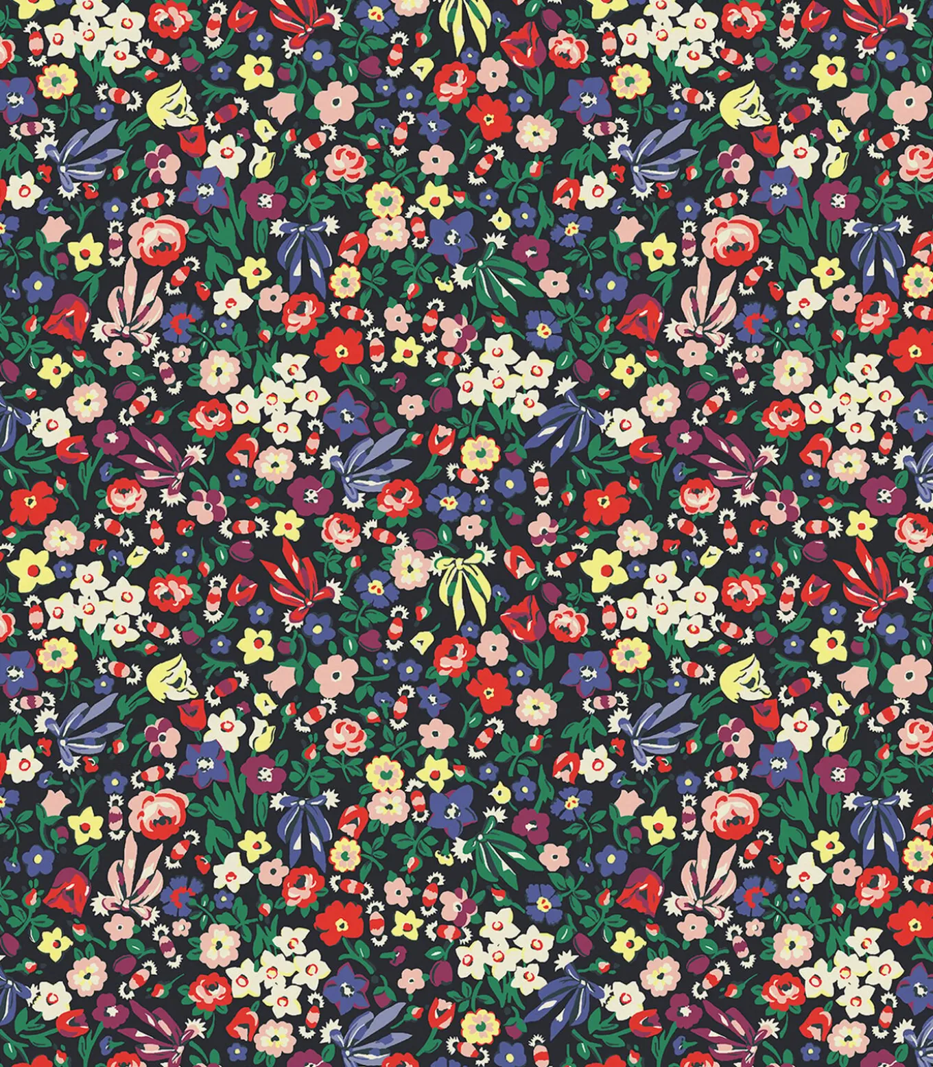 Vliesbehang Harmony Ditsy Night