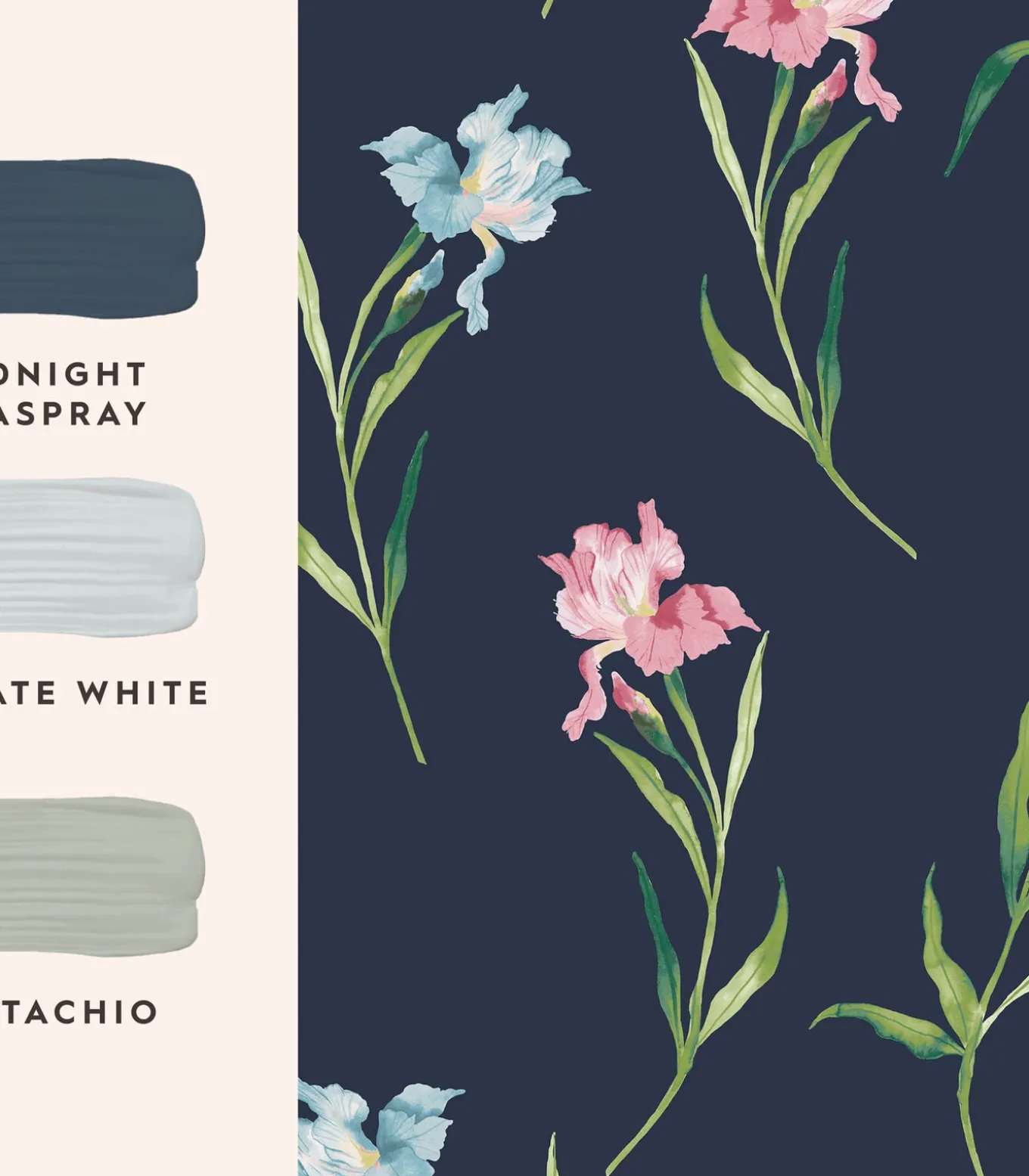 Vliesbehang Hawling Irises