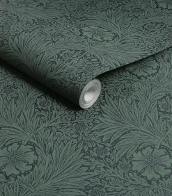 Vliesbehang Marigold Fibrous Green