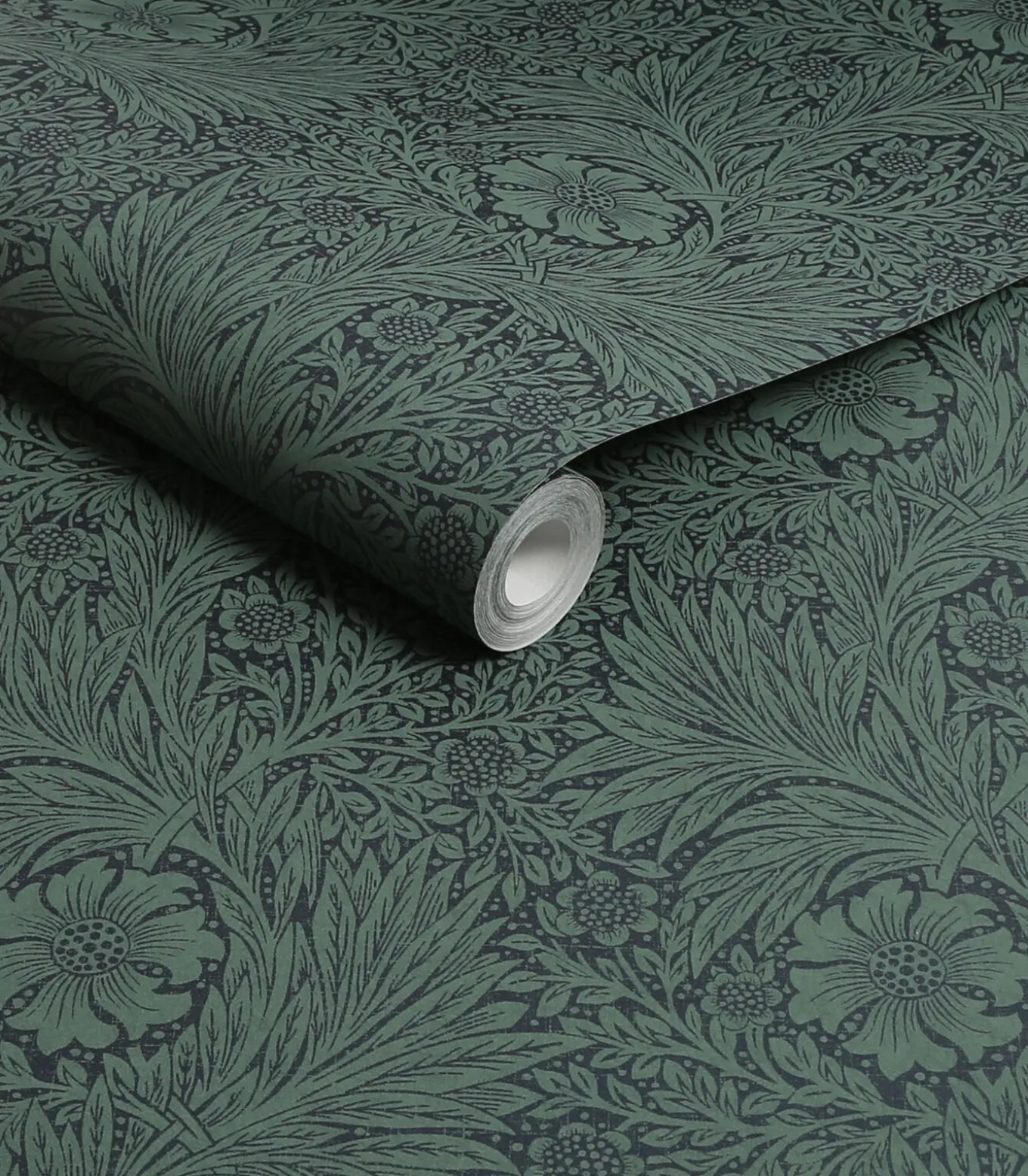 Vliesbehang Marigold Fibrous Green