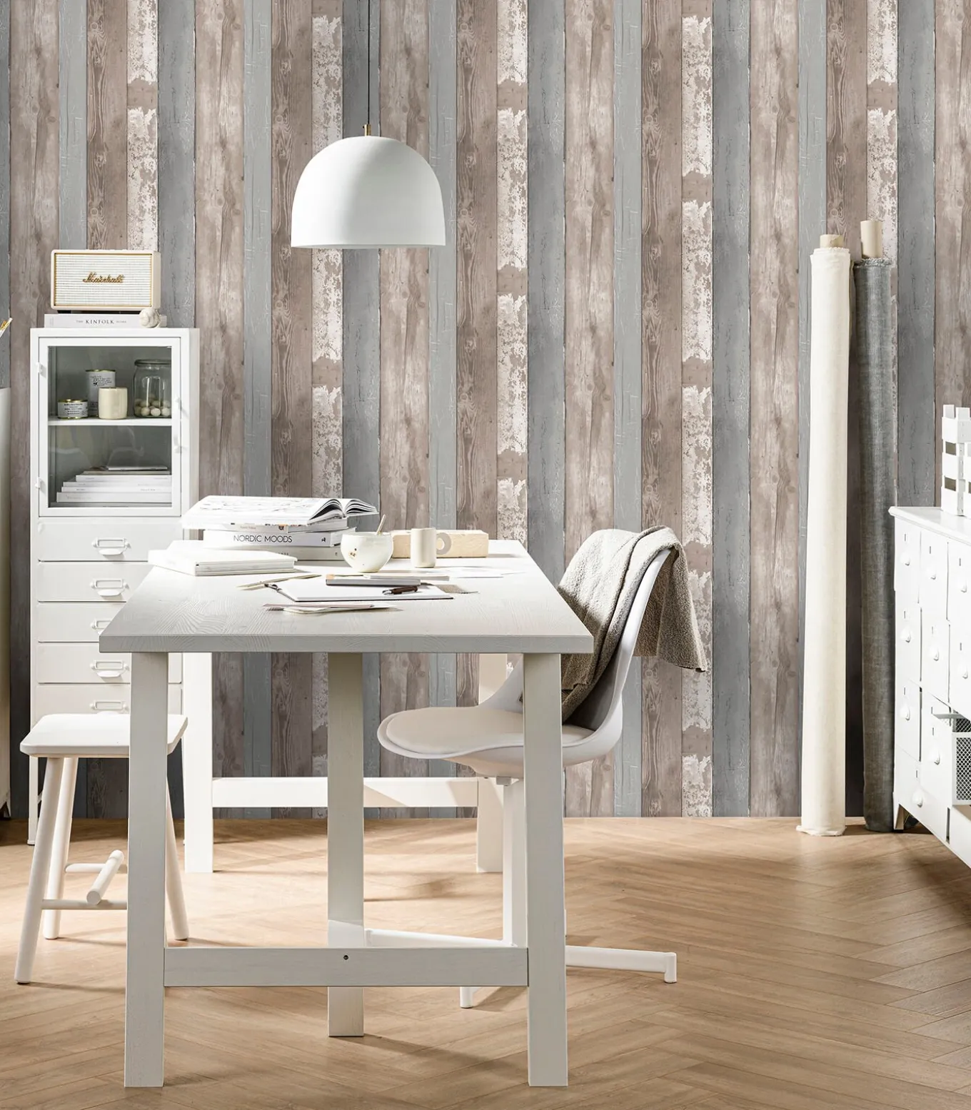 Vliesbehang Natural Wood