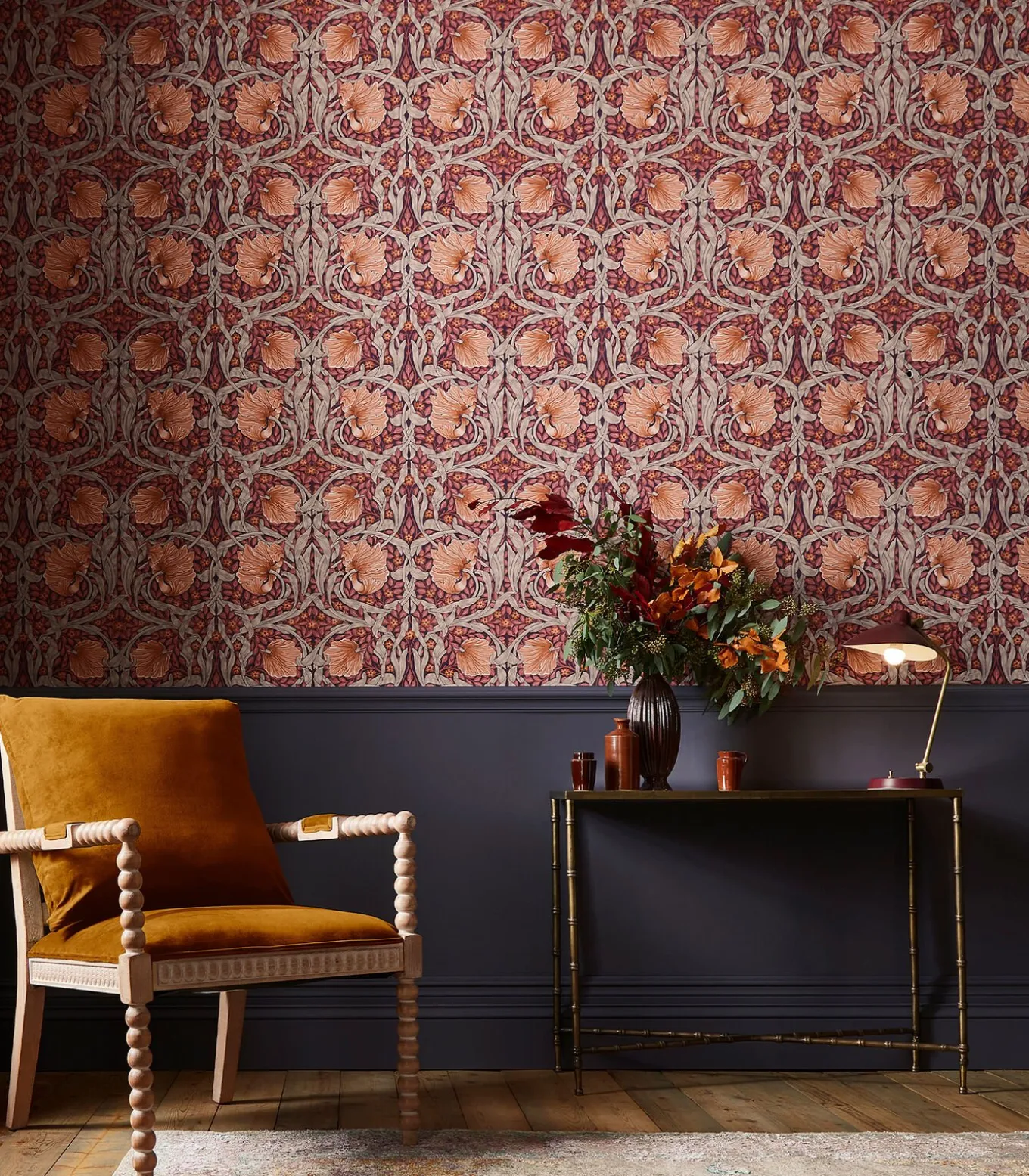 Vliesbehang Pimpernel Plum