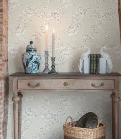 Vliesbehang Pollington Roses Naturel