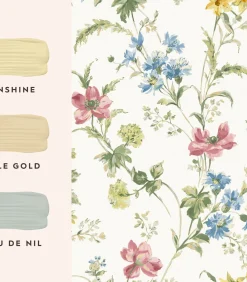 Vliesbehang Poppy Meadow Multi