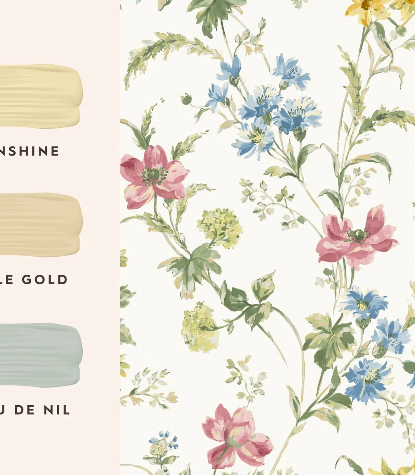 Vliesbehang Poppy Meadow Multi