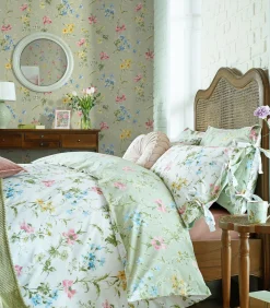 Vliesbehang Poppy Meadow Groen