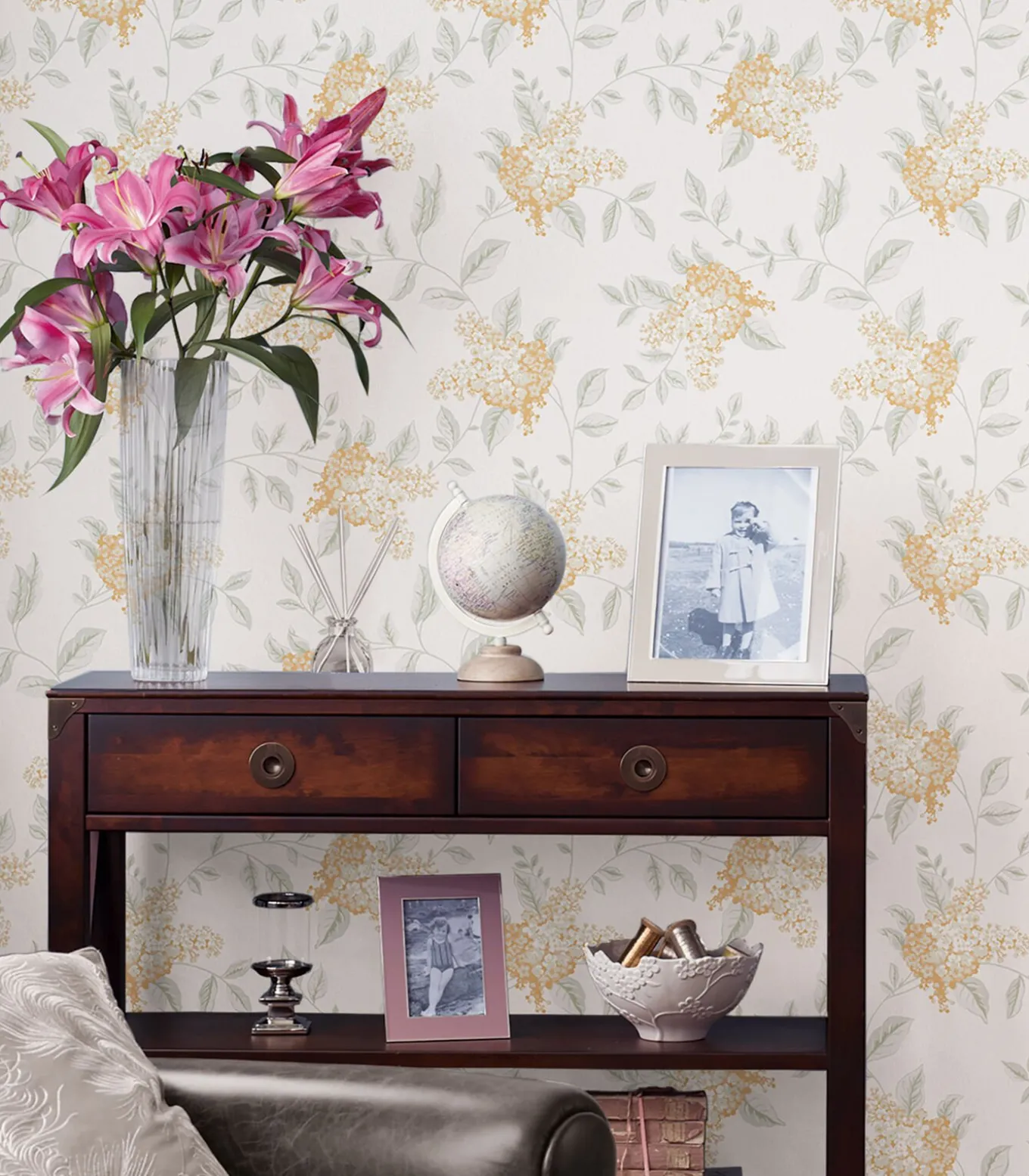 Vliesbehang Portland Oranje