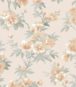 Vliesbehang Rosamund Oranje