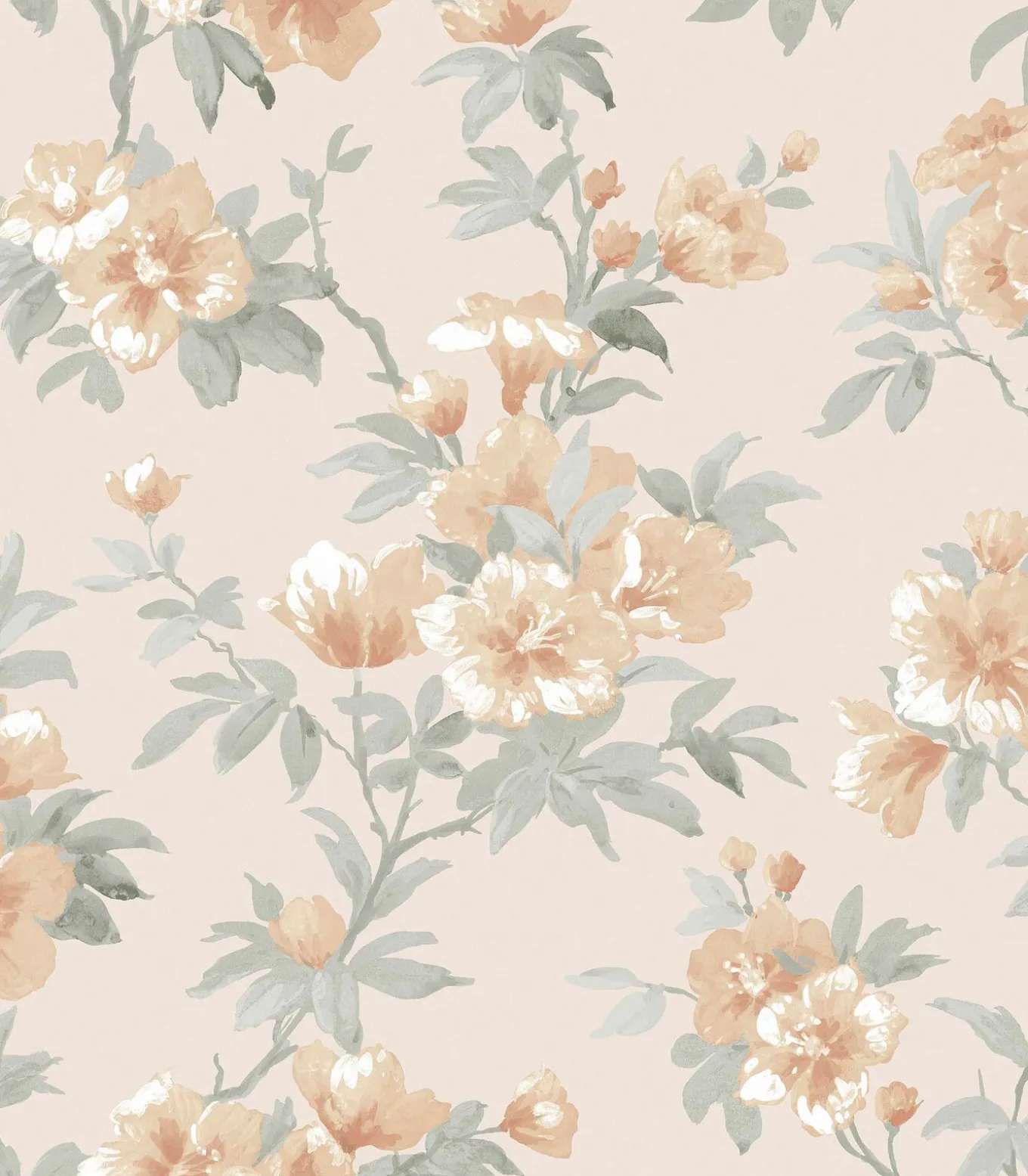 Vliesbehang Rosamund Oranje