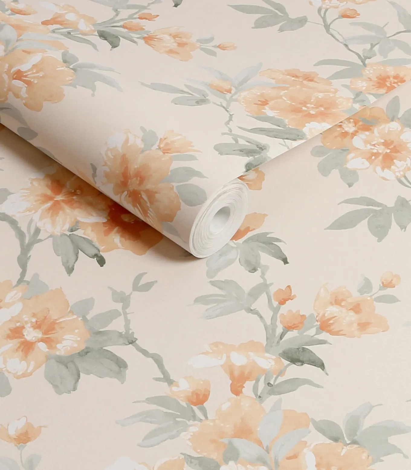 Vliesbehang Rosamund Oranje