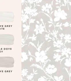 Vliesbehang RYE DOVE GREY