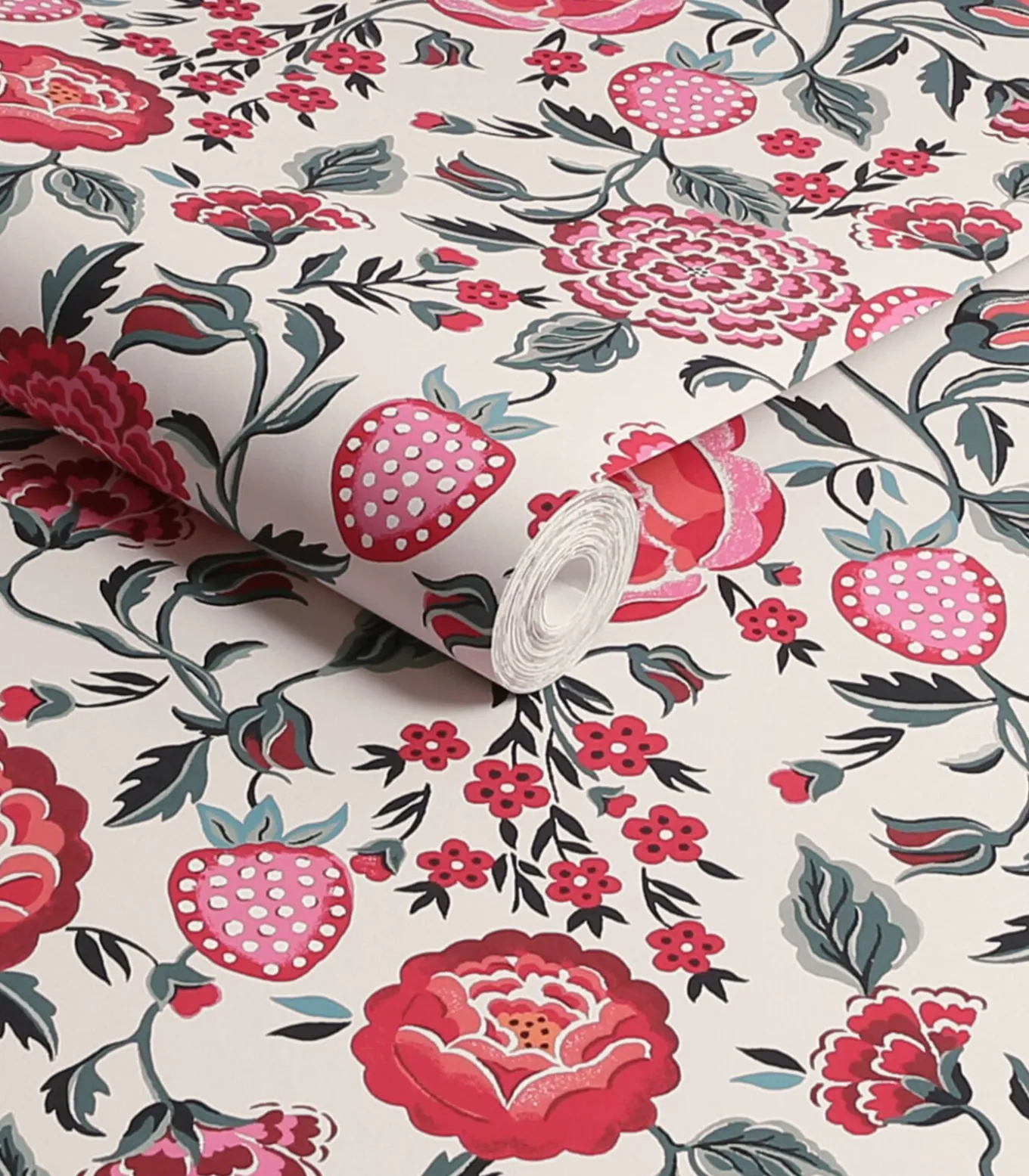 Vliesbehang Strawberry Garden Rose