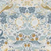 Vliesbehang Strawberry Thief Soft Blue